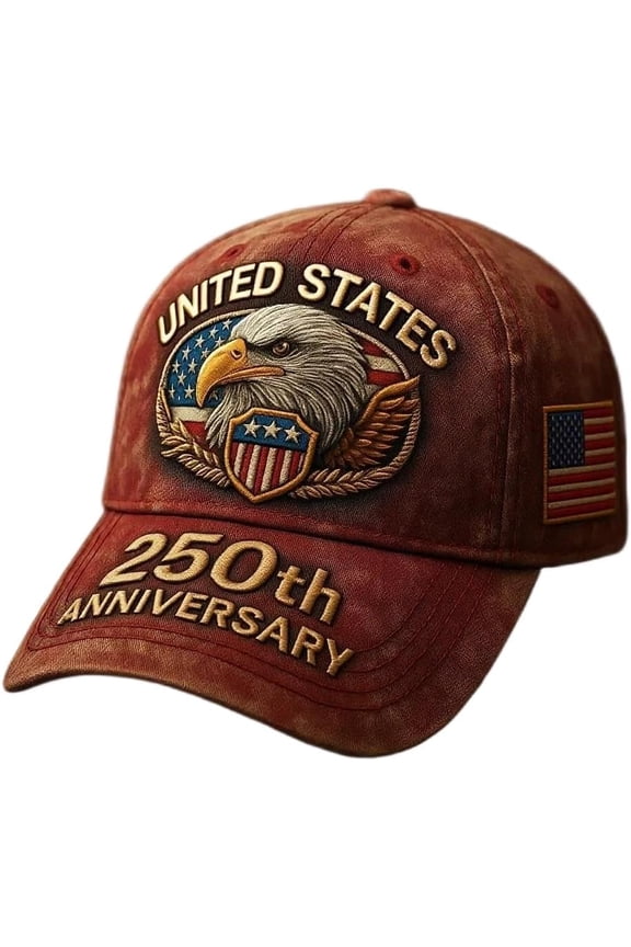 250th Anniversary USA Hat Eagle 250 Year American Anniversary Baseball Cap Adjustable Patriotic Hats, Suitable for people at all stages