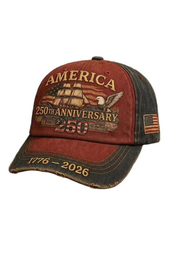 250th Anniversary USA Hat Eagle 250 Year American Anniversary Baseball Cap Adjustable Patriotic Hats
