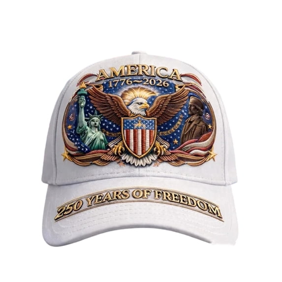 250th Anniversary USA Hat Eagle Baseball Cap Patriotic American Flag Sequin Hat Unisex