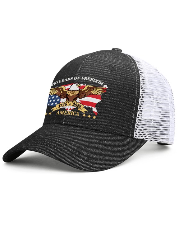 250th Anniversary USA Hat Eagle Patriotic Baseball Cap1776-2026 Adjustable Hat for Men&Women