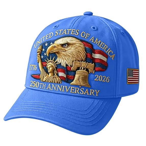 250th Anniversary USA Hat Statue of Liberty Embroidered Baseball Cap ...