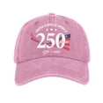 thumbnail image 1 of 250th Anniversary USA Hat Unisex States Of America 1776-2026 Distressed Washed Baseball Cap Patriotic Print Adjustable Dad Hat Multi Color Options Baseball Cap Casual 2026 Hats, 1 of 5