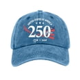 thumbnail image 1 of 250th Anniversary USA Hat Unisex States Of America 1776-2026 Distressed Washed Baseball Cap Patriotic Print Adjustable Dad Hat Multi Color Options Baseball Cap Casual 2026 Hats, 1 of 5
