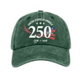 thumbnail image 1 of 250th Anniversary USA Hat Unisex States Of America 1776-2026 Distressed Washed Baseball Cap Patriotic Print Adjustable Dad Hat Multi Color Options Baseball Cap Casual 2026 Hats, 1 of 5