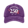 thumbnail image 1 of 250th Anniversary USA Hat Unisex States Of America 1776-2026 Distressed Washed Baseball Cap Patriotic Print Adjustable Dad Hat Multi Color Options Baseball Cap Casual 2026 Hats, 1 of 5