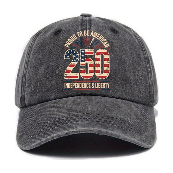 250th Anniversary USA - Hat United States 250 Anniversary USA Hat, 1776-2026 Adjustable Embroidered Patriotic Hats 250 American Hat for Men Women