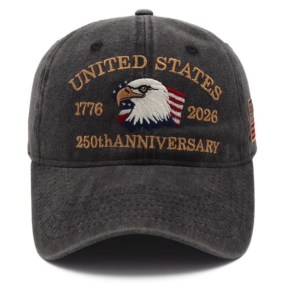 250th Anniversary USA Hat United States 250 Year American Anniversary Hat Eagle Patriotic Embroidery Baseball Cap