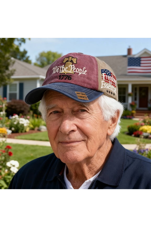 250th Anniversary USA Hat – United States 250th Anniversary Adjustable Patriotic Baseball Cap, Vintage Blue White Red