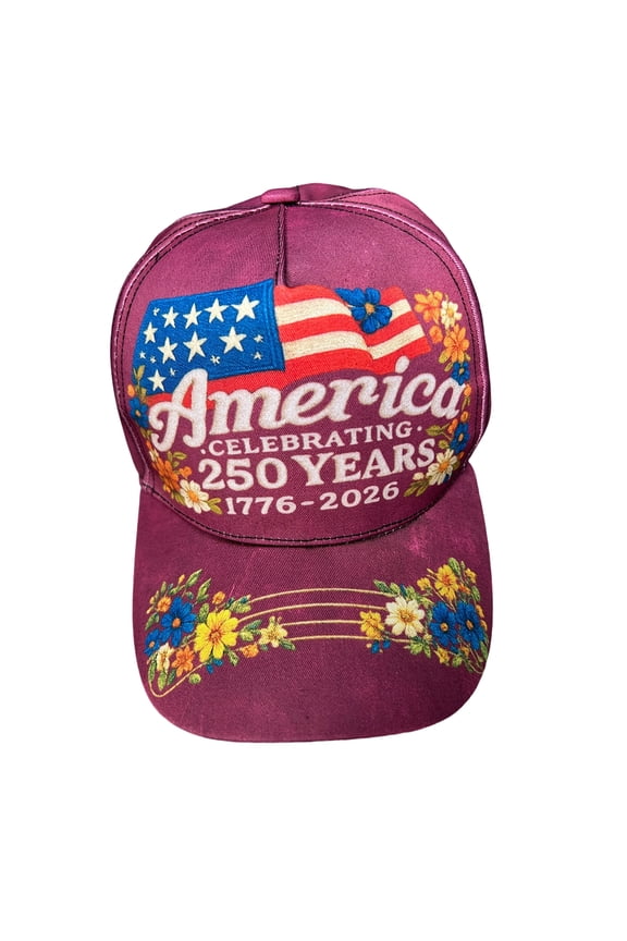 250th Anniversary USA Hat,Vintage Distressed Washable Patriotic Baseball Cap with USA Flag & 1776-2026 Digital Printed,Trucker Hat for Men Women,Spliced Color,E