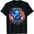 thumbnail image 1 of 250th Anniversary USA Patriotic 250 Years American 4th July T-Shirt, Comfortable Breathable Soft Tee, Men's 100% Cotton Graphic T-Shirt 180gsm, 1 of 5