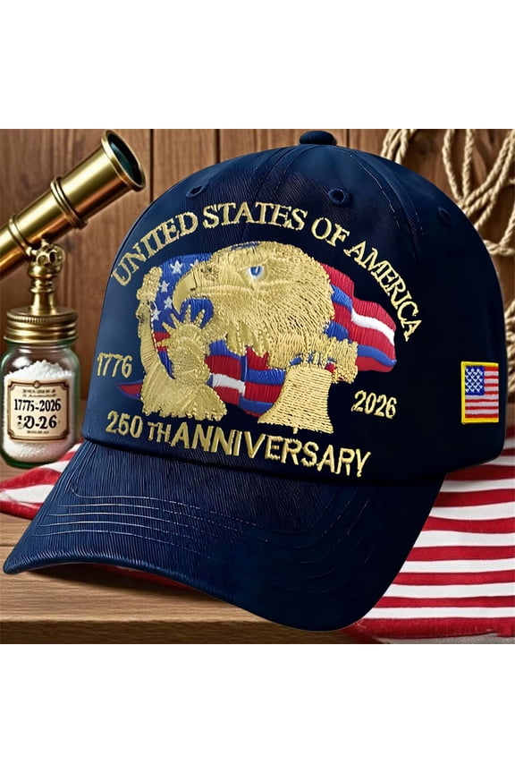 250th Anniversary USA Patriotic Baseball Cap Commemorative Hat for Men and Women United States 250 Years Celebration All-Season Wear Gift Weekly Price Drops & Special Offers