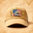 thumbnail image 1 of 250th Anniversary USA Printed Hat, Patriotic Adjustable Vintage Washed Baseball Cap with American Flag Graphic, Celebrate 250 Years of Freedom and Heritage, Classic Tribute Cap for Men Women, 1 of 9
