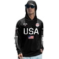 thumbnail image 1 of 250th Anniversary USA Rash Guard Shirt for Men UPF 50+ American Flag Long Sleeve Shirts Lightweight Sun Protection Rash Guard Hoodie, 1 of 3