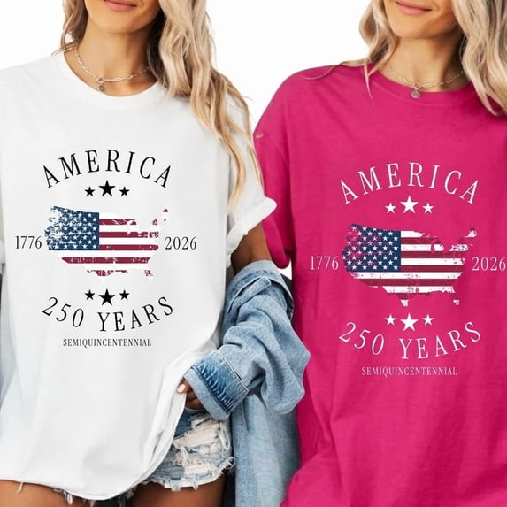 250th Anniversary USA Shirt, 4th of July Shirt, America's 250th Celebration T Shirt, Patriotic Shirts for Women and Mens
