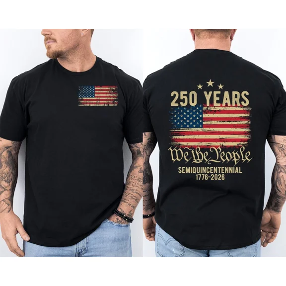 250th Anniversary USA Shirt, America 250 Years Celebration T-Shirt, Patriotic Unisex Tee