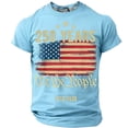 thumbnail image 1 of 250th Anniversary USA Shirt Casual 250 Years Of Freedom T Shirt Short Sleeve Tshirts Patriotic Shirts Tops, 1 of 3