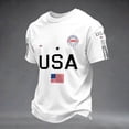 thumbnail image 1 of 250th Anniversary USA Shirt Casual 250 Years Of Freedom T Shirt Short Sleeve Tshirts Patriotic Shirts Tops, 1 of 3