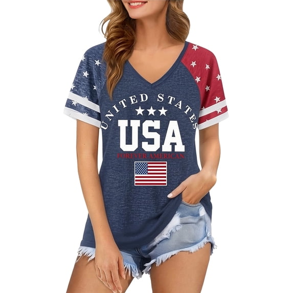 250th Anniversary USA Shirt Women Commemorative Short Sleeve T Shirt Anniversary Celebration Casual Tee Top For Ladies
