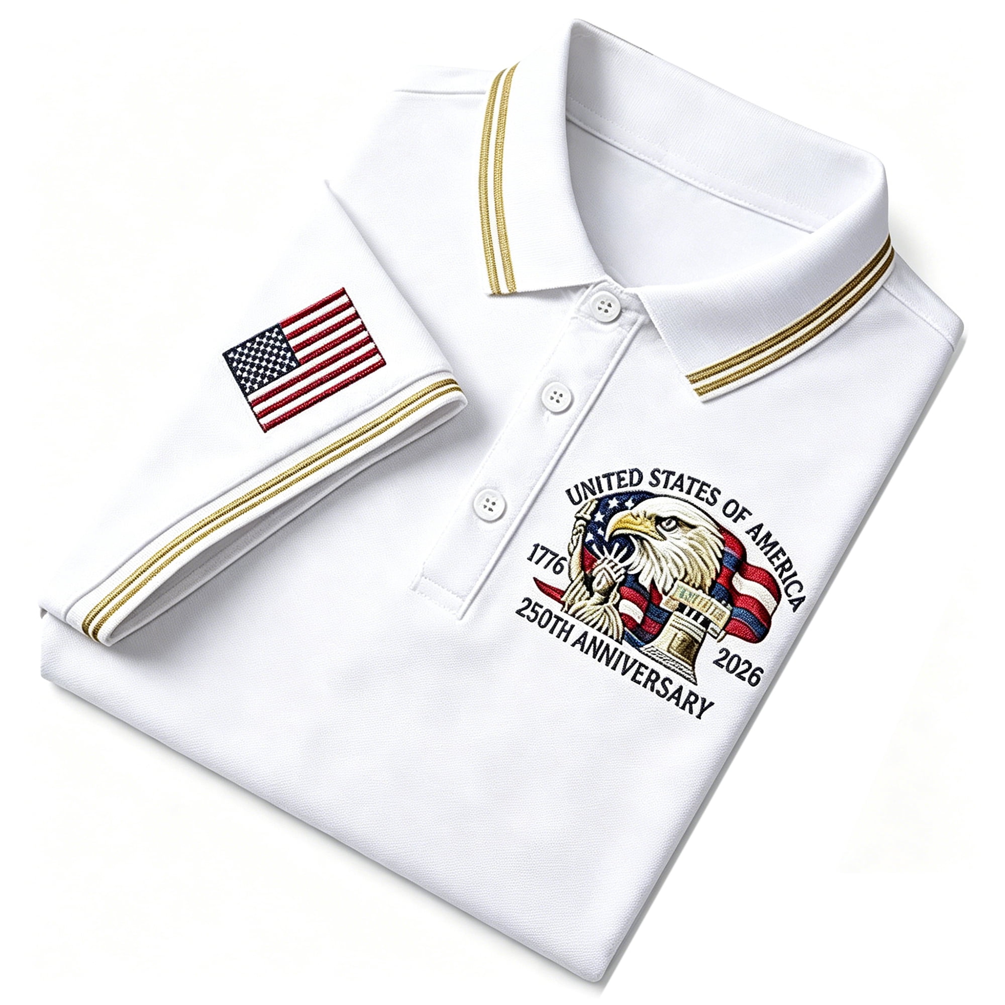 250th Anniversary USA Shirt, of The United States Print Polo Shirt ...