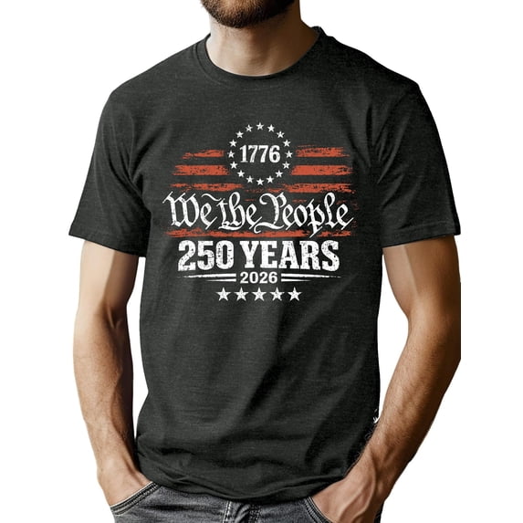 250th Anniversary USA Shirts For Men American Flag T-Shirt 4th Of July Shirt 250 Years Birthday Patriotic Tops