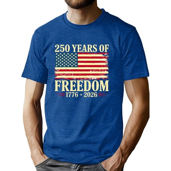 250th Anniversary USA Shirts Men American Flag T Shirt 4th of July Patriotic Shirt 250 Years Birthday Tees Tops