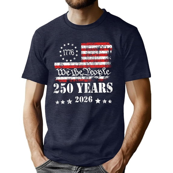 250th Anniversary USA Shirts Men American Flag T Shirt 4th of July Patriotic Shirt 250 Years Birthday Tees Tops