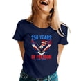 thumbnail image 1 of 250th Anniversary USA Shirts Womens 250 Years American Bald Eagle USA 250th Anniversary T-Shirt, 1 of 4