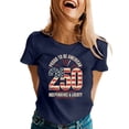 thumbnail image 1 of 250th Anniversary USA Shirts Womens Flag Heart 1776 2026 July 4th 250th Birthday T-Shirt, 1 of 5
