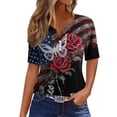 thumbnail image 1 of 250th Anniversary USA Shirts for Women American Flag T-Shirt 4th of July Shirt 250 Years Birthday Patriotic Tops, 1 of 6