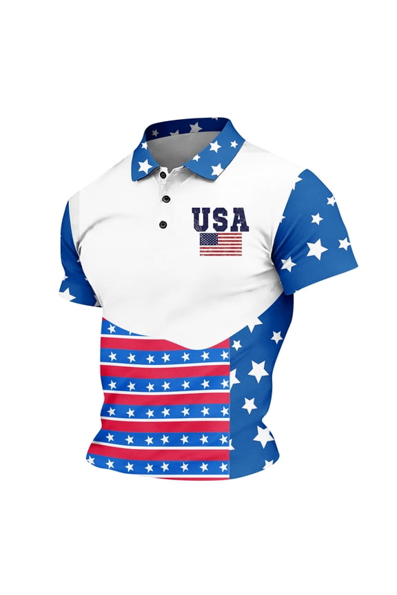 250th Anniversary Usa Shirt Men's Novelty Polo Shirts Casual 250 Year American Anniversary Shirt