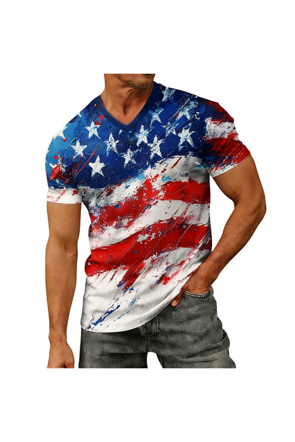 250th Anniversary Usa Shirt Waffle Long Sleeve Shirts for Men Usa Flag America 250 Shirt Independence Day Patriotic Tshirts
