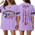 thumbnail image 1 of 250th Anniversary Usa Shirt Women Casual Short Sleeve Tshirts Fashion 250 Year American Anniversary Shirt, 1 of 6