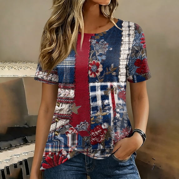 250th Anniversary Usa Shirt Women Casual Short Sleeve Tshirts Fashion 250 Year American Anniversary Shirt