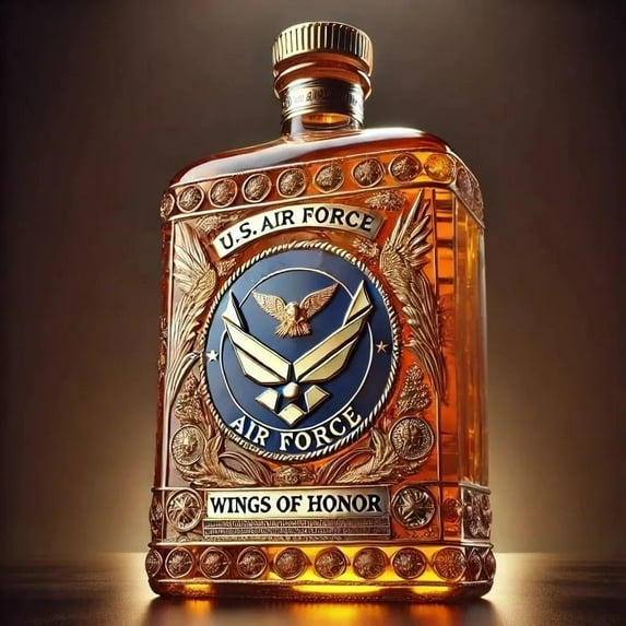 250th Anniversary Veteran U.S. Military Tribute Whisky Decanter, Engraved Army Marines Navy Air Force Coast Guard,Anniversaries Parties and Collectors Gift