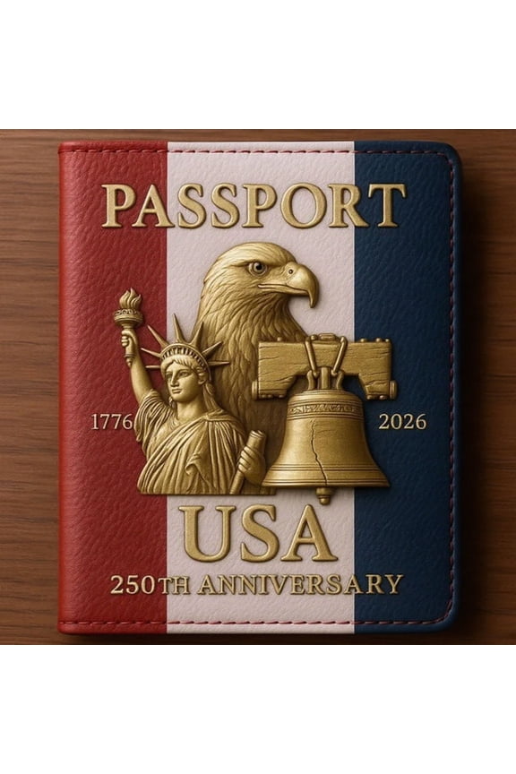 The 250th Anniversary Wallet Of The United States Multi-function 250th Anniversary Passport Holder & US Passport Cover, Practical 250th Anniversary Gifts