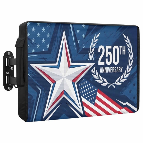 250th Anniversary Waterproof Outdoor TV Cover, Patriotic American Flag ...