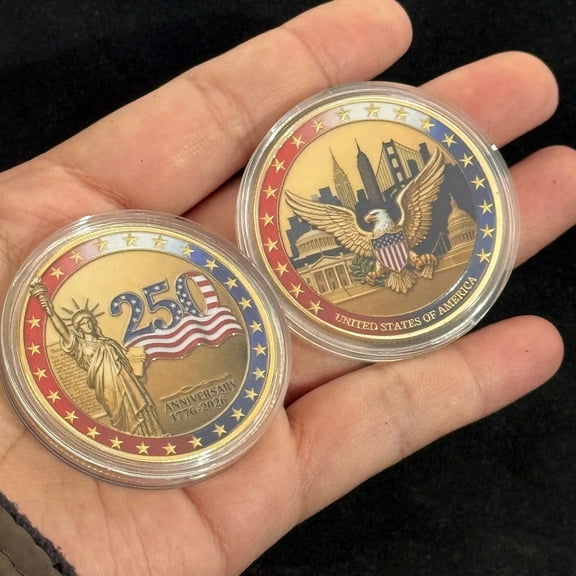 250th Anniversary of the Founding of the United States Statue of Liberty Torch Commemorative Medal