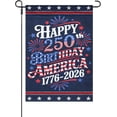 thumbnail image 1 of 250th Anniversary of the United States Flag 1776-2026 July 4th Garden Flag 12 x 18 inches, 1 of 6