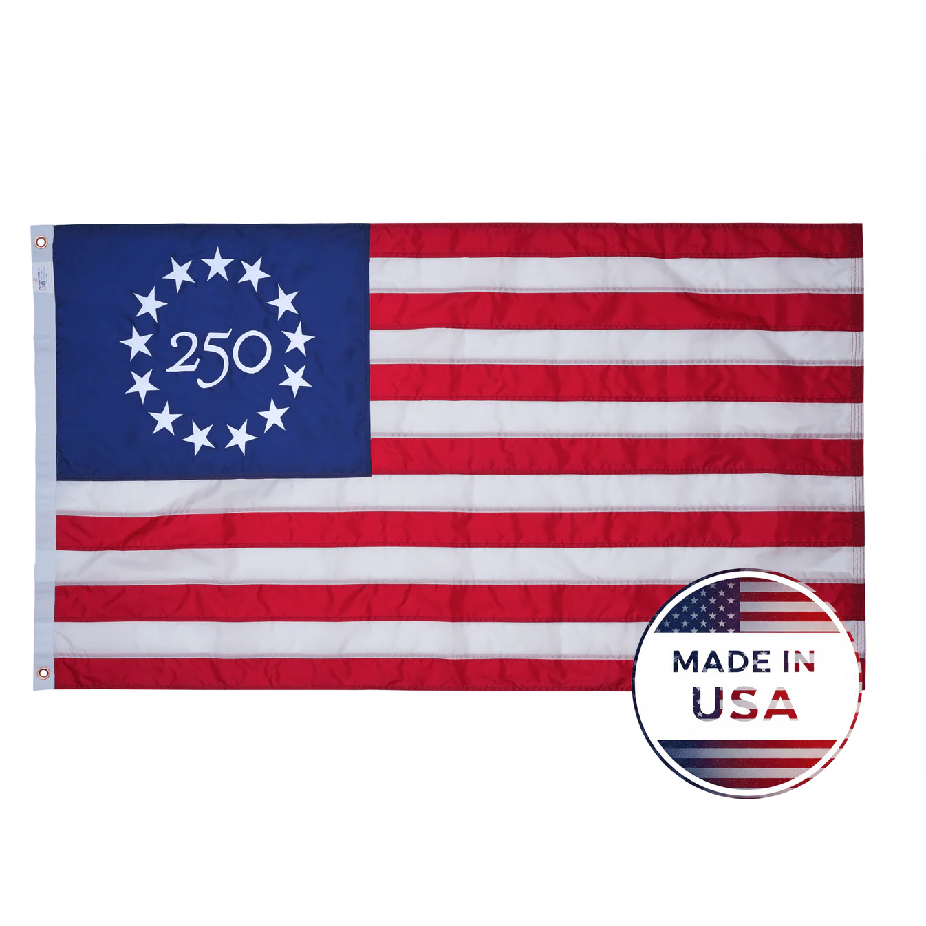 250th Nylon American Betsy Ross Flag - 100% Made in USA