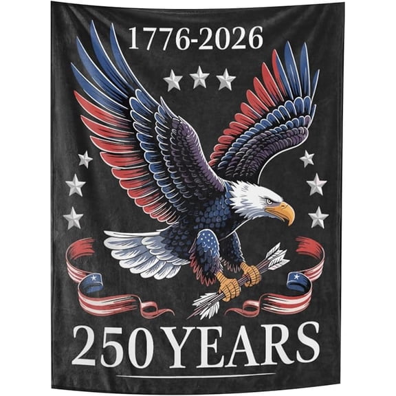 250th Years Anniversarys of Freedoms US 1776-2026 Blanket Oversized Throw Blanket Funny Throw Blanket for Couch