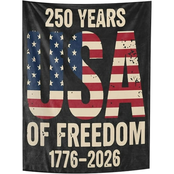 250th Years Anniversarys of Freedoms US 1776-2026 Blankets Couch Blanket Vintage Throw Blankets for Bed