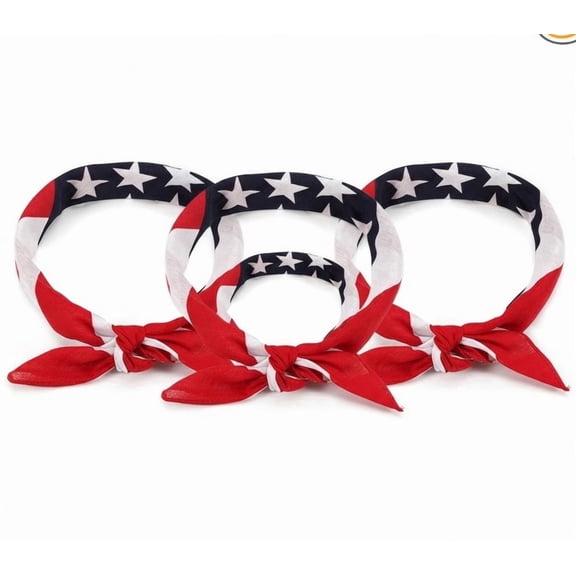 250th anniversary American Flag Bandanas Headbands Red White and Blue USA Flag Headband Unisex Neck and Face Scarf Head Wrap