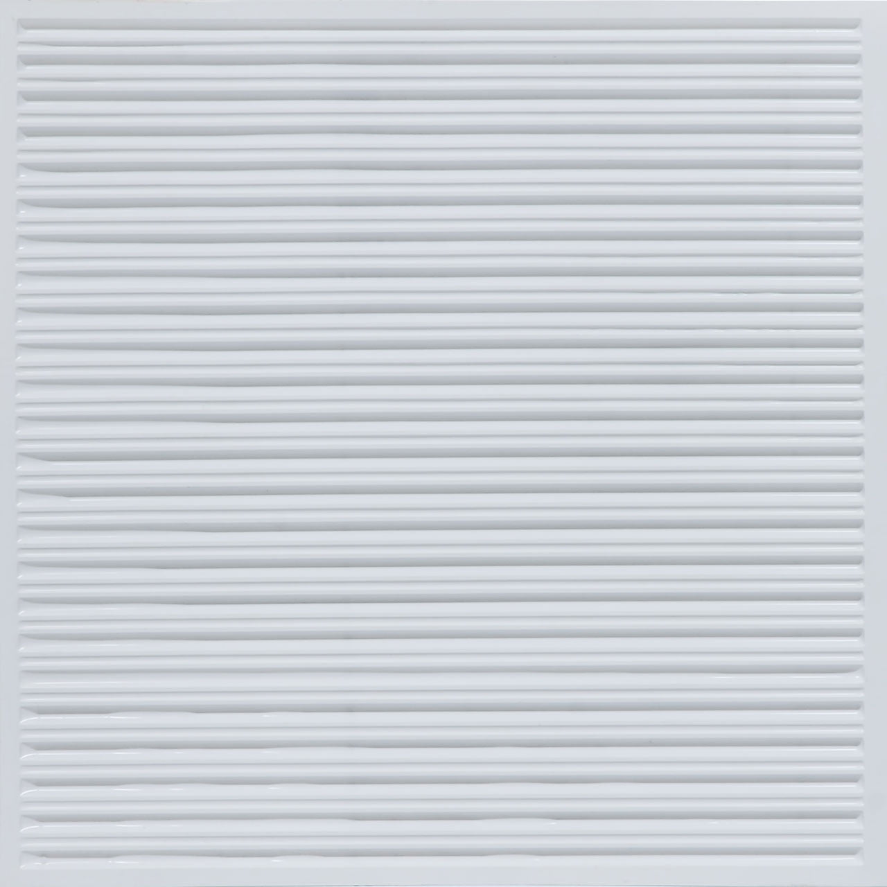 Gloss White 2' x 2' PVC Faux Tin Ceiling Tile Set