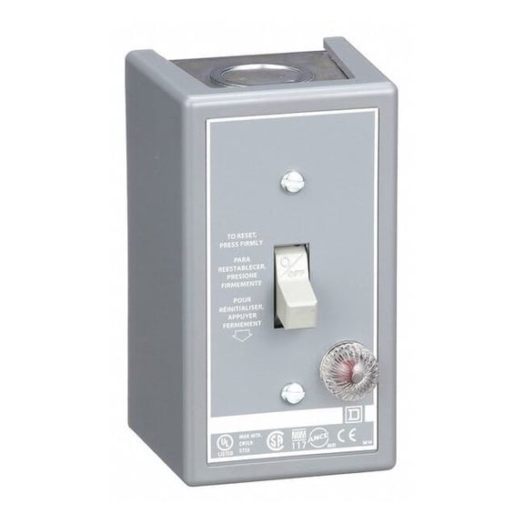 Square D Manual Motor Starter, 1 P, 1 Phase, Toggle, 16 A 2510FG1P