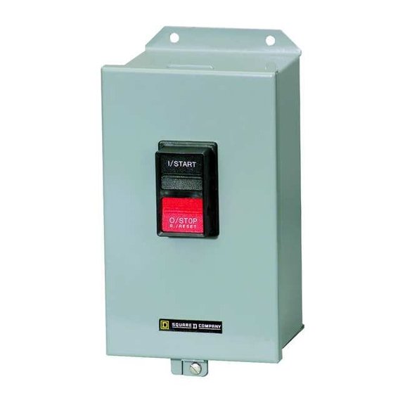 Square D ManualMotorStarter,NEMA,PushButton,Therm 2510MCA3