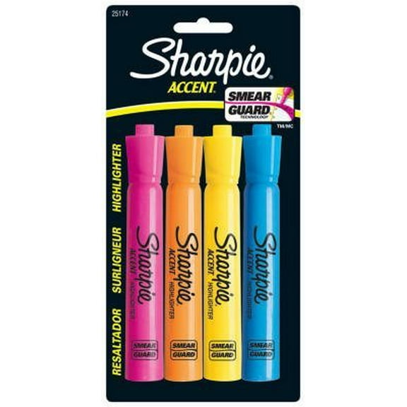 25174PP 4-Pack Major Accent Highlighters - Quantity 6