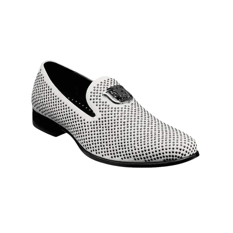 25228, Stacy Adams Micro Suede Shoes Swagger Slip On Studded  display picture 1