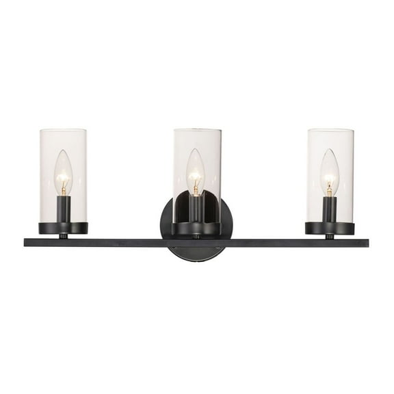 25257CLBK Maxim Lighting Sentinel - Three Light Bath Vanity