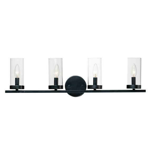 25258CLBK Maxim Lighting Sentinel - 4 Light Bath Vanity-8 Inches Tall-Black Finish