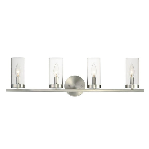 25258CLSN Maxim Lighting Sentinel - 4 Light Bath Vanity-8 Inches Tall-Satin Nickel Finish